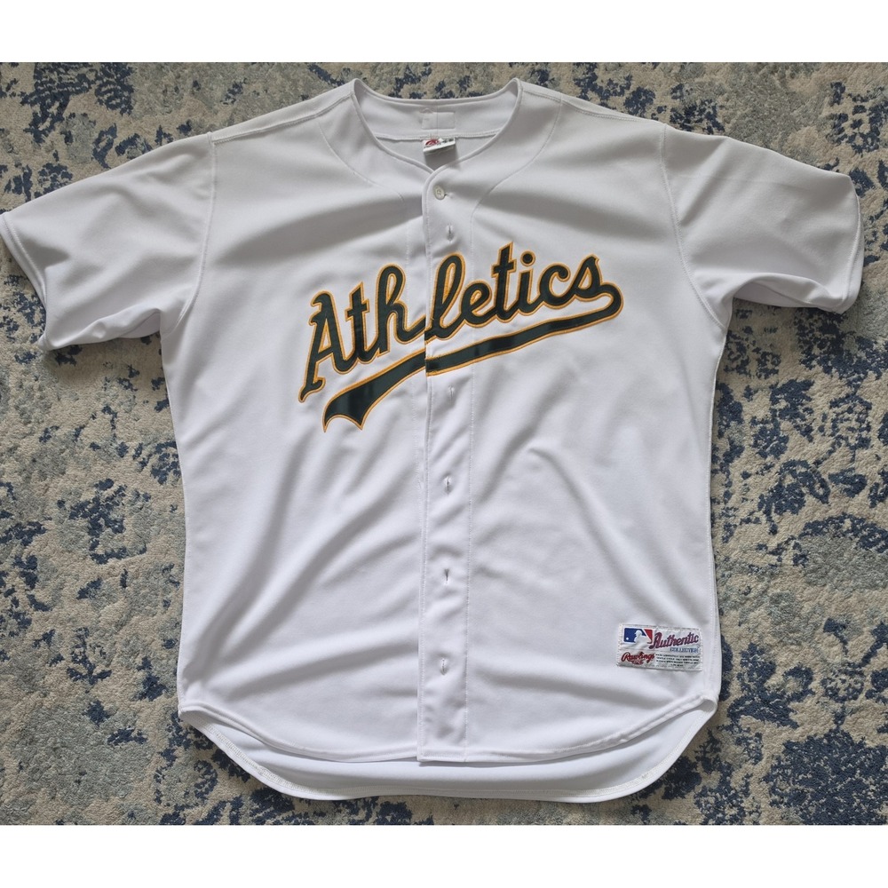 Vintage Oakland Athletics 100th Anniversary Jersey White Size 48 - XL